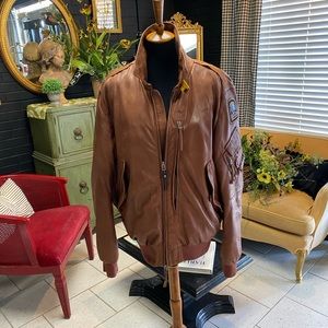 Parajumpers Lambskin Bomber Jacket.